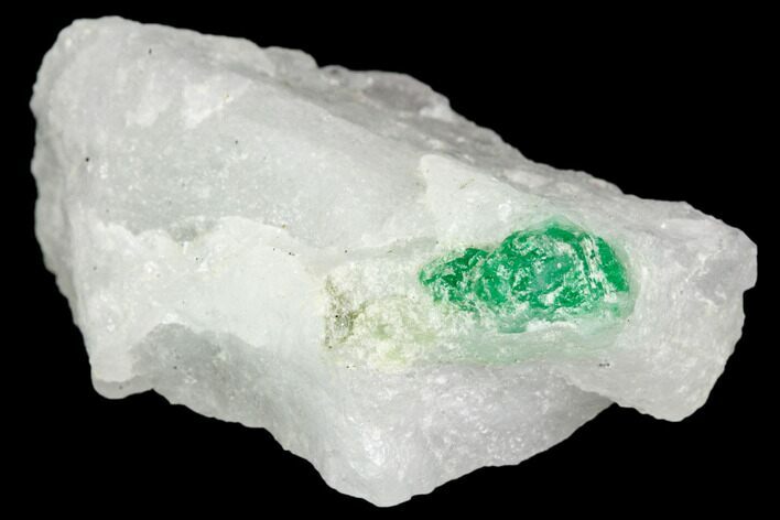 Beryl (Var Emerald) in Calcite - Khaltoru Mine, Pakistan #112065